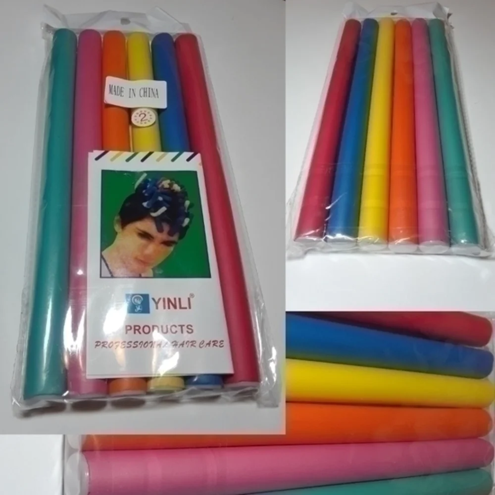Bendy Foam Curling Rods- 6 Pack